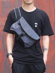 Cool Oxford Cloth PVC Men's Sling Bag Chest Bag One Shoulder Backpack For Men - iwalletsmen