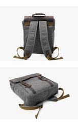 Vintage Canvas Mens Womens Large Pink College Backpack 14'' Green Travel Backpack Computer Backpack For Men - iwalletsmen