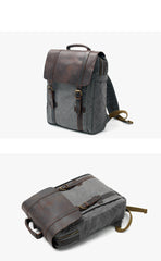 Vintage Canvas Mens Womens Large Pink College Backpack 14'' Green Travel Backpack Computer Backpack For Men - iwalletsmen