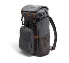 Cool Canvas Mens Retro Large 15‘’ Backpack Travel Backpack Hiking Backpack for Men - iwalletsmen