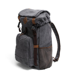 Cool Canvas Mens Retro Large 15‘’ Backpack Travel Backpack Hiking Backpack for Men - iwalletsmen