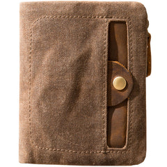Cool Canvas Mens Small Wallet Bifold Vintage billfold Wallets for Men - iwalletsmen