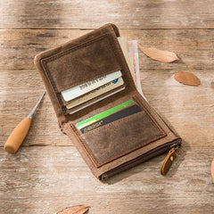 Cool Canvas Mens Small Wallet Bifold Vintage billfold Wallets for Men - iwalletsmen