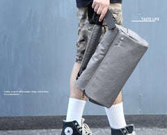 Fashion Oxford Cloth PVC Men's Black Sling Bag Chest Bag Blue One Shoulder Backpack For Men - iwalletsmen