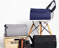 Fashion Oxford Cloth PVC Men's Black Sling Bag Chest Bag Blue One Shoulder Backpack For Men - iwalletsmen