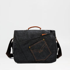 Cool Casual Canvas Mens 15.6'' Side Bag Shoulder Bag Large Messenger Bag For Men - iwalletsmen