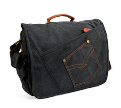 Cool Casual Canvas Mens 15.6'' Side Bag Shoulder Bag Large Messenger Bag For Men - iwalletsmen