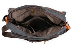 Cool Casual Canvas Mens 15.6'' Side Bag Shoulder Bag Large Messenger Bag For Men - iwalletsmen