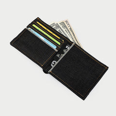 Cool Denim Mens Jean billfold Small Wallets Bifold Multi Small Wallets For Men - iwalletsmen