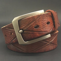 Handmade Cool Coffee Brown Leather Mens Belt Brown Leather Belt for Men - iwalletsmen