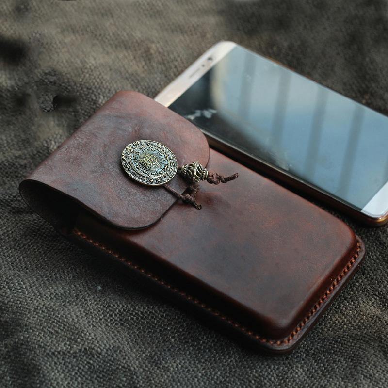 Cool Handmade Coffee Leather Mens Holster 6 Cool Handmade Coffee Leather Mens Holster 6