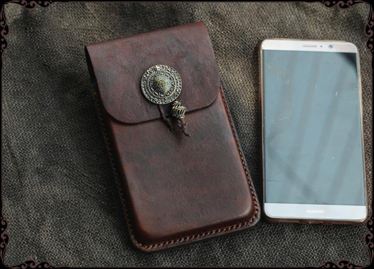 Cool Handmade Coffee Leather Mens Holster 6 Cool Handmade Coffee Leather Mens Holster 6