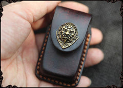 Cool Handmade Leather Mens Cartier Lighter Case Lighter Holder with Belt Loop For Men - iwalletsmen