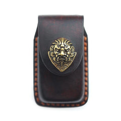 Cool Handmade Leather Mens Cartier Lighter Case Lighter Holder with Belt Loop For Men - iwalletsmen