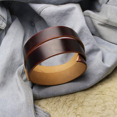 Cool Handmade Red Brown Leather Mens Belt Leather Belt for Men - iwalletsmen