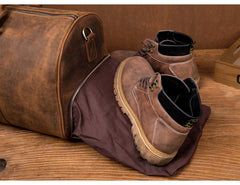 Cool Brown Mens Leather 15 inches Weekender Bag Travel Shoulder Bags Duffle  Luggae Bag for Men - iwalletsmen