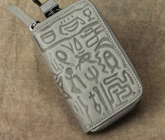 Cool Leather Aztec Designed Mens Car Key Key Wallet Small Key Holders for Men - iwalletsmen