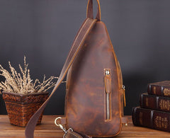 Cool Leather Chest Bag Sling Bag Sling Crossbody Bag Sling Travel Bag Sling Hiking Bags For Men - iwalletsmen