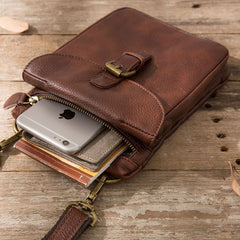 Cool Leather Coffee Belt Pouches Mens Waist Bag Shoulder Bag for Men - iwalletsmen