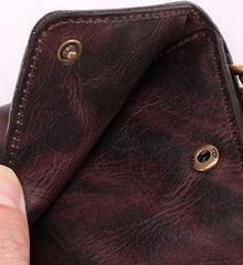 Cool Leather Long Wallet for Men Vintage Trifold Long Wallet Wristlet Wallet - iwalletsmen