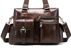 Cool Leather Men Large Overnight Bag Travel Bags Weekender Bags For Men - iwalletsmen