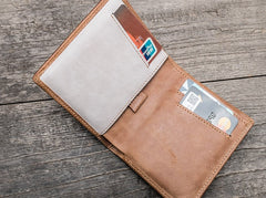 Cool Leather Men Slim Small Wallet Bifold Small Wallet for Men
