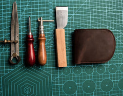 Cool Leather Men Small Wallet Bifold Vintage Wallet for Men