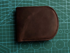 Cool Leather Men Small Wallet Bifold Vintage Wallet for Men