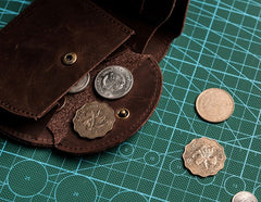 Cool Leather Men Small Wallet Bifold Vintage Wallet for Men