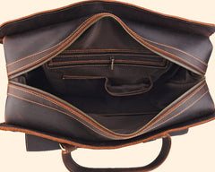 Cool Leather Mens Large Vintage Overnight Bag Weekender Bag Travel Bags For Men - iwalletsmen