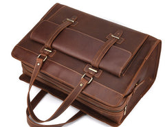 Cool Leather Mens Large Vintage Overnight Bag Weekender Bag Travel Bags For Men - iwalletsmen