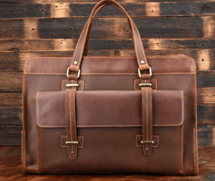 Cool Leather Mens Large Vintage Overnight Bag Weekender Bag Travel Bags For Men - iwalletsmen
