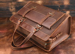 Cool Leather Mens Large Vintage Overnight Bag Weekender Bag Travel Bags For Men - iwalletsmen