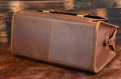 Cool Leather Mens Large Vintage Overnight Bag Weekender Bag Travel Bags For Men - iwalletsmen