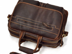 Cool Leather Men Vintage Briefcase Work Bag Handbag Shoulder Bags For Men - iwalletsmen
