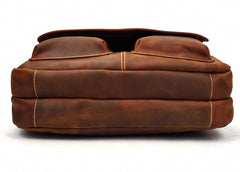 Cool Leather Men Vintage Briefcase Work Bag Handbag Shoulder Bags For Men - iwalletsmen
