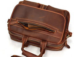 Cool Leather Men Vintage Briefcase Work Bag Handbag Shoulder Bags For Men - iwalletsmen