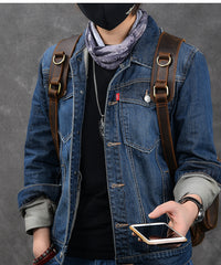 Brown Leather Mens 14