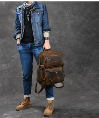 Brown Leather Mens 14