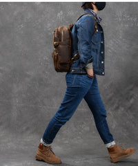 Brown Leather Mens 14
