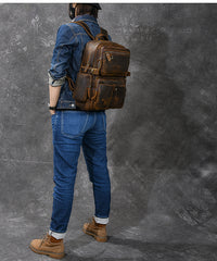 Brown Leather Mens 14