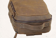COOL LEATHER MENS LARGE BACKPACK TRAVEL BACKPACKs VINTAGE SCHOOL BACKPACK FOR MEN - iwalletsmen