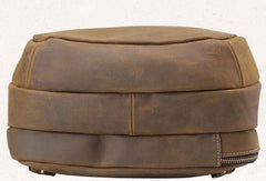 COOL LEATHER MENS LARGE BACKPACK TRAVEL BACKPACKs VINTAGE SCHOOL BACKPACK FOR MEN - iwalletsmen