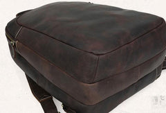 COOL LEATHER MENS LARGE BACKPACK TRAVEL BACKPACKs VINTAGE SCHOOL BACKPACK FOR MEN - iwalletsmen