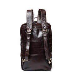 Cool Leather Mens Backpack Large Cool Vintage Large Travel Backpack Bag for Men - iwalletsmen