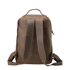 COOL LEATHER MENS LARGE BACKPACK TRAVEL BACKPACKs VINTAGE SCHOOL BACKPACK FOR MEN - iwalletsmen