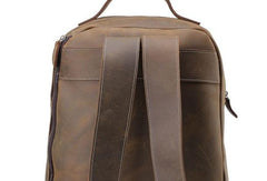 COOL LEATHER MENS LARGE BACKPACK TRAVEL BACKPACKs VINTAGE SCHOOL BACKPACK FOR MEN - iwalletsmen