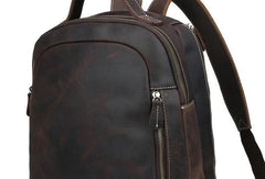 COOL LEATHER MENS LARGE BACKPACK TRAVEL BACKPACKs VINTAGE SCHOOL BACKPACK FOR MEN - iwalletsmen
