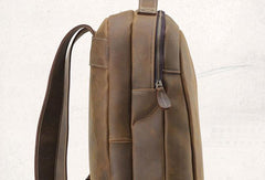 COOL LEATHER MENS LARGE BACKPACK TRAVEL BACKPACKs VINTAGE SCHOOL BACKPACK FOR MEN - iwalletsmen