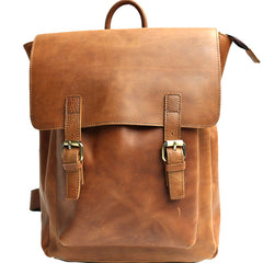 Cool Leather Mens Backpack Travel Backpack Laptop Backpack for men - iwalletsmen